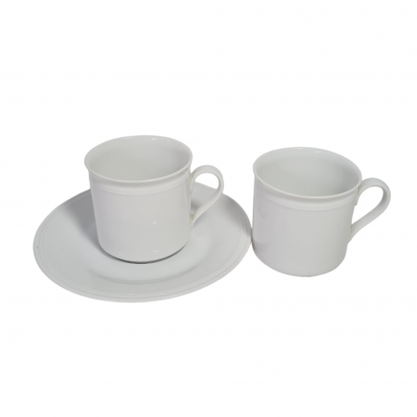 Набор для чая винтажный ALT Tirschenreuther / Venezia, 2 кружки и тарелка, фарфор, Германия, 1980-90гг.