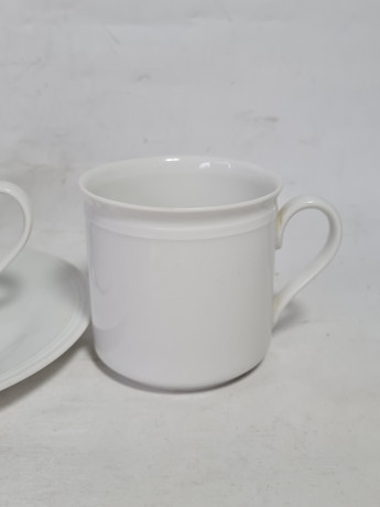 Набор для чая винтажный ALT Tirschenreuther / Venezia, 2 кружки и тарелка, фарфор, Германия, 1980-90гг.