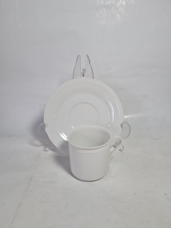 Набор для чая винтажный ALT Tirschenreuther / Venezia, 2 кружки и тарелка, фарфор, Германия, 1980-90гг.