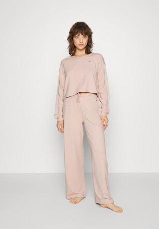 Tommy Hilfiger TRACK TOP Pyjama top misty blush TRACK TOP Пижамный топ туманный румянец