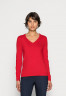 Tommy Hilfiger HERITAGE V NECK  Jumper apple red HERITAGE V-NECK Джемперы яблоко красное