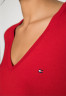 Tommy Hilfiger HERITAGE V NECK  Jumper apple red HERITAGE V-NECK Джемперы яблоко красное