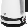 JUNG JUNG Wasserkocher ADLER AD1295W Wasserkocher mit Temperatureinstellung Digital Kettle, 1.7 l, 2200 W, Edelstahl LCD Display 360° Basis, Wasserkessel Wasser kochen Kettle  Чайник JUNG Чайник ADLER AD1295W с регулировкой температуры, цифровой чайник, 1