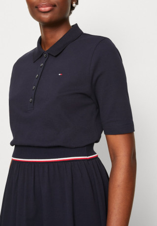 Tommy Hilfiger POLO DRESS Day dress desert sky ПЛАТЬЕ-ПОЛО Повседневное платье небо пустыни