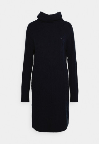 Tommy Hilfiger CABLE ROLL  Jumper dress desert sky CABLE ROLL Платье-джемпер небо пустыни