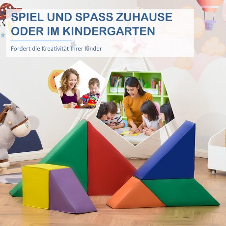 HOMCOM Geometrische Bausteine im 7er Set Набор из 7 геометрических строительных блоков