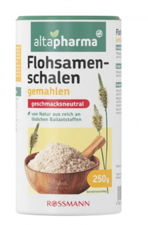 Altapharma Flohsamen 250g, Псиллиум - молотая шелуха семян подорожника, 250грамм