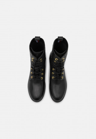 Tommy Hilfiger MONOGRAM BOOT Lace-up ankle boots black MONOGRAM BOOT Ботильоны на шнуровке черный