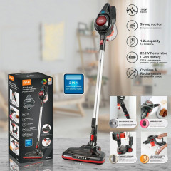 XDeer XDeer Akku-Hand-und Stielstaubsauger Akku Staubsauger Handstaubsauger mit 10000 pa Saugkraft, bis zu 50 Min Staubsauger Kabellos fur Auto Tierhaare  Беспроводной ручной и стержневой пылесос XDeer, беспроводной пылесос, ручной пылесос с мощностью вса