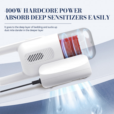 IBETTER IBETTER Akku-Handstaubsauger Matratzenreinigungsgerat,Milben Handstaubsauger,Handstaubsauger, 4500Pa Staubsauger,UV-C Sterilisation,HEPA Filter,Fur Allergiker, entfernt 99,9% Aller Milben,fur Matratzen,Sofas und Betten  Беспроводной ручной пылесос