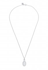 Elli PREMIUM Elli PREMIUM Halskette Panzerkette Kristall Anhanger 925 Sterling Silber  Колье Elli PREMIUM бордюрная цепочка кристалл кулон серебро 925 пробы