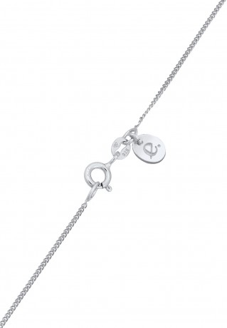 Elli PREMIUM Elli PREMIUM Halskette Panzerkette Kristall Anhanger 925 Sterling Silber  Колье Elli PREMIUM бордюрная цепочка кристалл кулон серебро 925 пробы