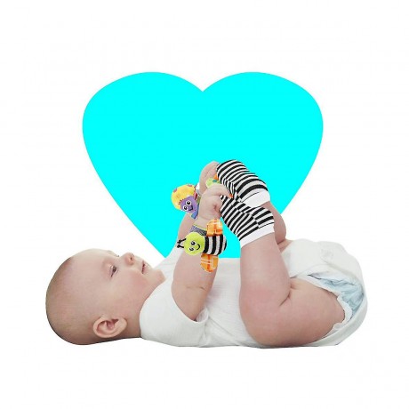 Vicabo Baby Rasseln Spielzeug Socken und Handgelenk Rasseln fur Kinder Детские погремушки игрушки носки и наручные погремушки для детей