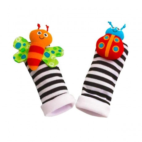 Vicabo Baby Rasseln Spielzeug Socken und Handgelenk Rasseln fur Kinder Детские погремушки игрушки носки и наручные погремушки для детей