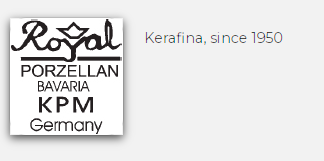 Royal Porzellan Bavaria KPM Germany Handarbeit, Королевский фарфор Бавария КПМ Фарфоровая вазочка с цветами на рельефном фоне 12см, 1974г