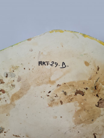 A.Manilda C4 Винтажная статуэтка "Мужчина и девушка с собакой у кактуса", 28,5см x 28,5см, Германия, 1960-70гг.