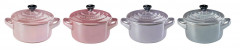Le Creuset LE CREUSET Mini 4er-Set Metallics Rose COCOTTE rosa LE CREUSET Мини-набор из 4-х металликов Ros &amp;gt;9 COCOTTE
