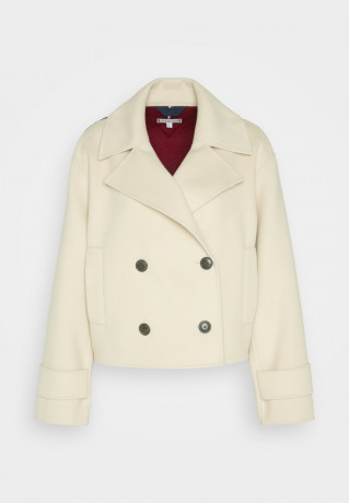 Tommy Hilfiger COLORBLOCK PEACOAT Summer jacket classic beige/desert sky/rouge COLORBLOCK PEACOAT Летняя куртка классический бежевый/пустынное небо/румяна
