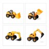 relaxdays Baustellenfahrzeuge Kinder 6-tlg. Set Строительные машины детские 6 шт. установлен