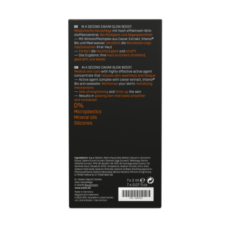 Eubos IN A SECOND Aktivierungskur CaviarGlow Boost В СЕКУНДУ процедура активации CaviarGlow Boost