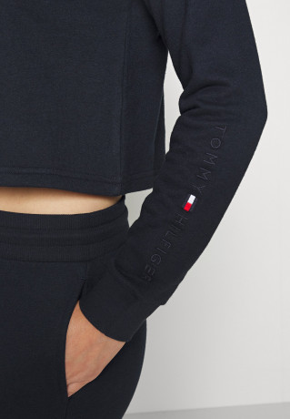 Tommy Hilfiger HALF ZIP Pyjama top desert sky HALF ZIP Пижамный топ небо пустыни