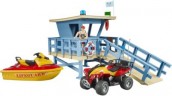 Bruder bworld Set Life Guard Station mit Quad + Personal bworld set Станция спасателя с квадроциклом + персонал