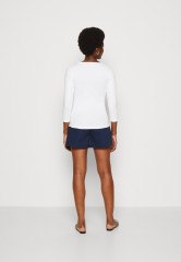 Tommy Hilfiger SLIM SIGNATURE 3/4 Long sleeved top optic white SLIM SIGNATURE 3/4 Топ с длинными рукавами оптический белый