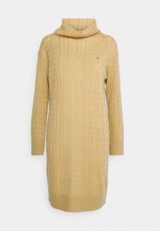 Tommy Hilfiger CABLE ROLL  Jumper dress countryside khaki CABLE ROLL Платье-джемпер загородный хаки