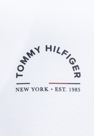 Tommy Hilfiger SHADOW TEE UNISEX Print T-shirt optic white SHADOW TEE UNISEX Футболка с принтом оптический белый