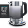 Arendo Arendo Wasserkocher, 1,5 l, 2200 W, Edelstahl Glas, mit Basisstation  Temperatureinstellung 70°C 100°C  Чайник Arendo, 1,5 л, 2200 Вт, стекло нержавеющая сталь, с регулировкой температуры на базовой станции 70°С 100°С