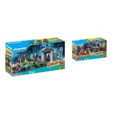 PLAYMOBIL 2er Set: 70362 SCOOBY-DOO! Abenteuer auf dem Friedhof + 70363 SCOOBY-DOO! Abendessen mit Shaggy Набор из 2 предметов: 70362 СКУБИ-ДУ! Приключения на кладбище + 70363 СКУБИ-ДУ! Ужин с Шэгги