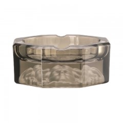 Rosenthal meets Versace Rosenthal Versace Medusa Lumiere Haze Ascher Glas grau d: 13 cm Пепельница Rosenthal Versace Medusa Lumiere Haze стекло серое d: 13 см