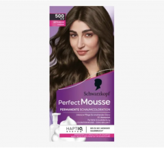 Schwarzkopf Perfect Mousse Краска-мусс для волос, тон 500 Каштановый
