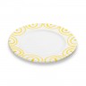 Gmundner Keramik Gmundner Keramik Gelbgeflammt Dessertteller / Fruhstucksteller Gourmet d: 18 cm / h: 1,8 cm Gmundner керамическая тарелка для десерта с желтым пламенем / тарелка для завтрака для гурманов d: 18 см / высота: 1,8 см