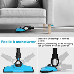 YISORA YISORA Akku-Hand-und Stielstaubsauger, 150,00 W, Beutellos, Ultraleichter 3 in1 Staubsauger Kabellos Wandhalterung 40 Min Laufzeit  Беспроводной ручной и стержневой пылесос YISORA, 150,00 Вт, без мешка, сверхлегкий пылесос 3-в-1, беспроводное насте