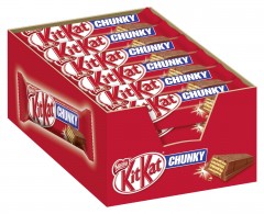KitKat (Киткат) Chunky Classic Knusperwaffel (31,5 %) in Milchschokolade (68,5 %), Упаковка 24 шт. x 40 г