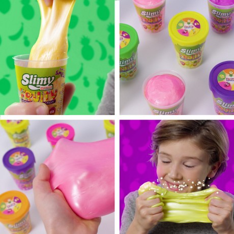 Slimy SLIMY® Fruity Original 80g Spielmasse im Becher SLIMY® Fruity Original 80г игровая масса в стаканчике