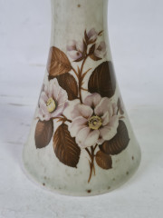 Ваза винтажная Osto 1851 "Родос" с цветочным зеленым декором, фарфор, 13 x 8 см, Германия, 1960-1970гг.