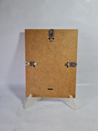 Картина винтажная "Парусник", фольга, под стеклом, 24 x 18 см, Германия, 1960-70гг.