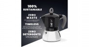 Bialetti Bialetti Moka Induction, Espressomaschine schwarz/silber, 2 Tassen schwarz, silber Bialetti Moka Induction, кофемашина для эспрессо черный/серебристый, 2 чашки