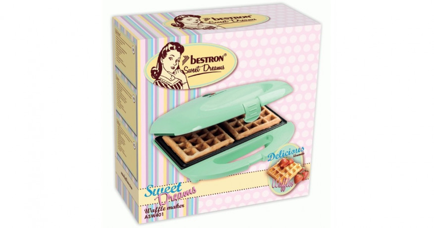 Bestron Bestron Waffeleisen ASW401 hellgrun, 700 Watt hellgrun Вафельница Bestron ASW401 светло-зеленая, 700 Вт