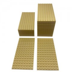 LEGO LEGO Bauplatte 8x16 Beige - 10 Stuck - Plate 92438 NEU LEGO Building Plate 8x16 Beige — 10 штук — Тарелка 92438 НОВИНКА