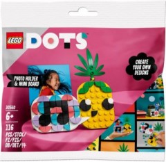 LEGO 3er Set: 41954 Kreativ-Aufkleber + 41955 Kreativ-Aufnaher + 30560 Ananas Fotohalter  Mini-Tafel - Polybag Набор из 3 штук: 41954 наклейки для творчества + 41955 нашивки для творчества + 30560 держатель для фотографий в виде ананаса, мини-доска для ме