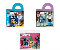 LEGO 3er Set: 41954 Kreativ-Aufkleber + 41955 Kreativ-Aufnaher + 30560 Ananas Fotohalter  Mini-Tafel - Polybag Набор из 3 штук: 41954 наклейки для творчества + 41955 нашивки для творчества + 30560 держатель для фотографий в виде ананаса, мини-доска для ме