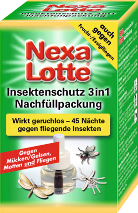 Nexa Lotte защита от насекомых  3in1 Elektroverdampfer Сменный блок, 1 шт