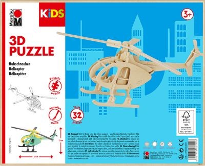 Marabu KIDS 3D Puzzle Helikopter KIDS 3D Пазл Вертолет