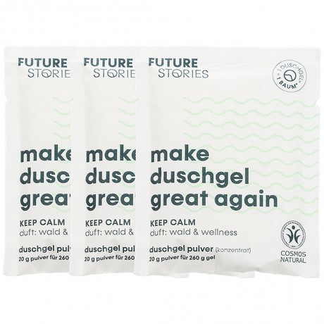 FUTURE STORIES Duschgel Pulver 3er Set Wald & Wellness  Набор из 3 гелей для душа Forest &amp; Wellness