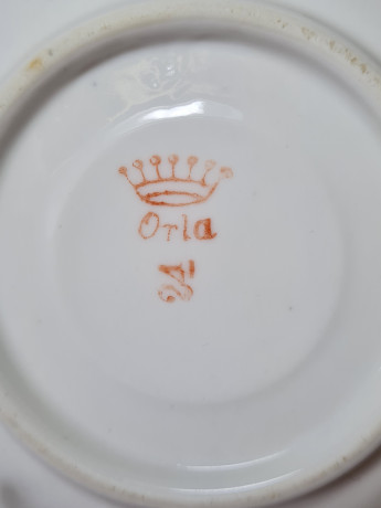 Otla Чашка, белый фарфор с изображением медвежонка, Германия, 1960-70гг.