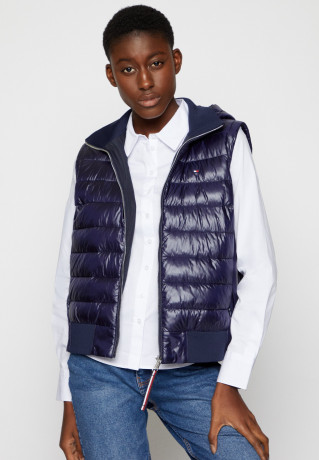 Tommy Hilfiger SPORTY SORONA SIDE ZIP VEST Waistcoat desert sky ЖИЛЕТ SPORTY SORONA SIDE ZIP VEST Жилет небо пустыни