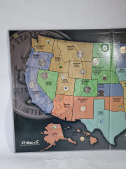 Альбом с монетами винтажный H.E. Harris &amp;Co "25 центов Штаты Америки (1999-2008)" (State Series Quarters), 40 х 32.5 см, США, 2008.